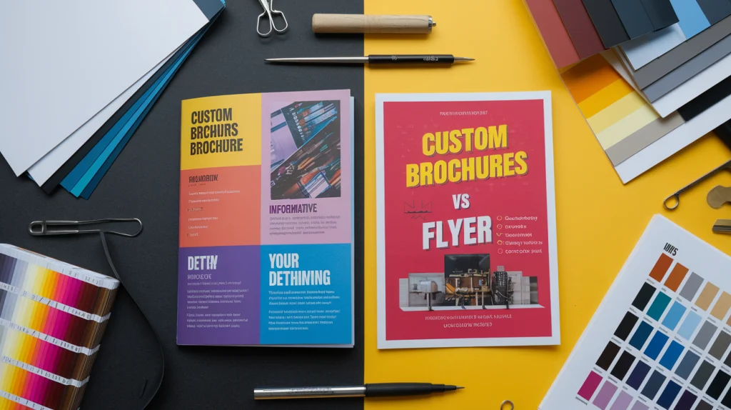 What’s the Difference Between Custom Brochures and Flyers