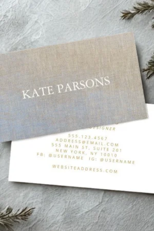 13pt linen business card canada