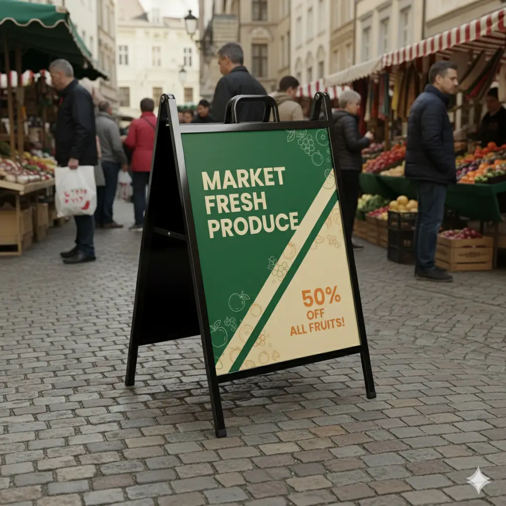 Custom A Frame Signs Printing | Durable Sidewalk & Event Signage Canada