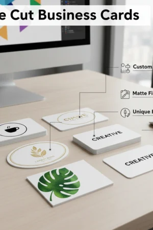 die cut business cards custom shape canada