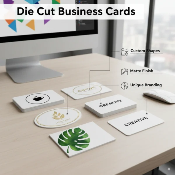 die cut business cards custom shape canada