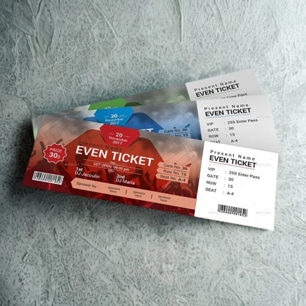 numbered tickets printing canada