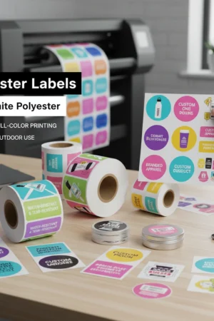 polyester labels vs vinyl labels canada