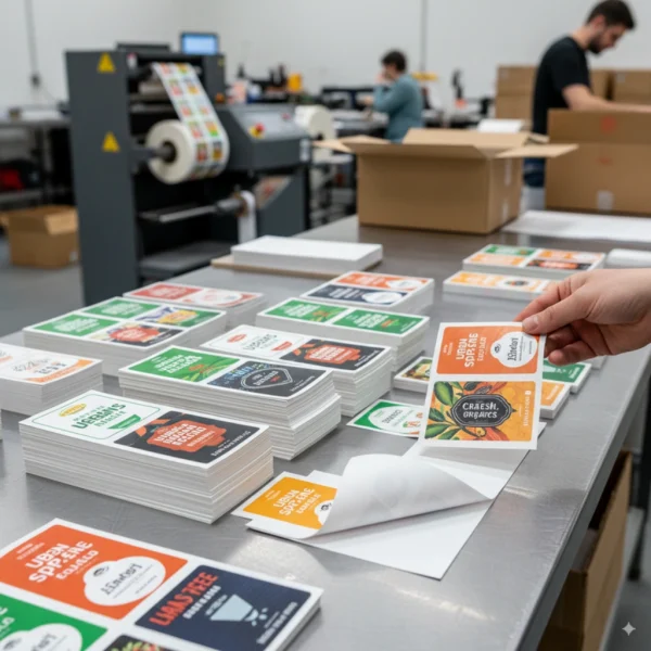 square cut labels printing toronto